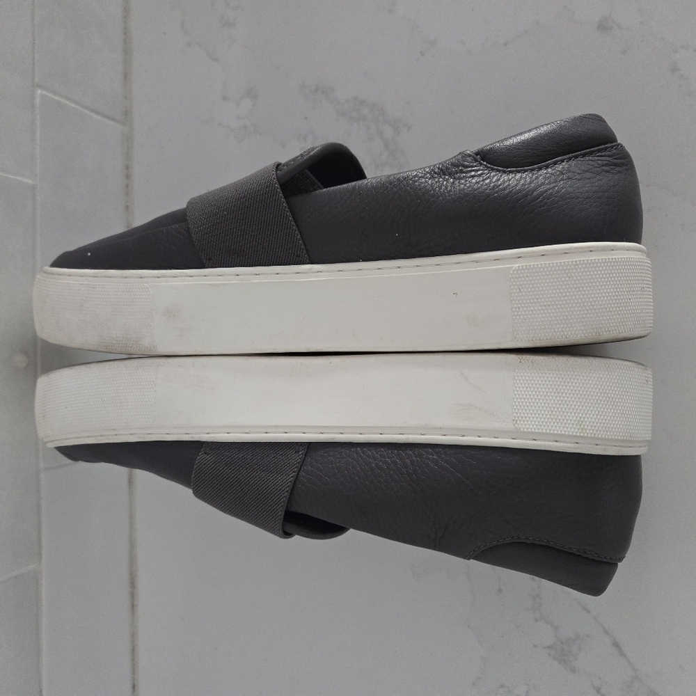 Ugg Chayze Sneaker Leather Slip-On Platform Loafer Charcoal Gray Womens Size 8.5 - Picture 6 of 10